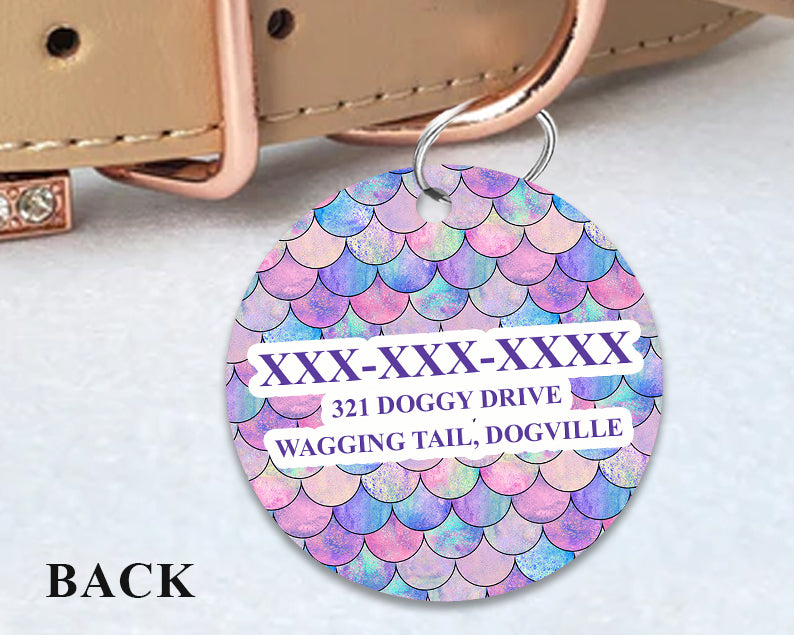 Pet ID Tag | Shimmering Mermaid